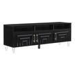 white corner tv unit Contemporary Design Furniture Console Tables Black