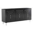slim dining table Contemporary Design Furniture Buffets Black