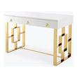 Desks Contemporary Design Furniture Audrey-Desk MDF Wood White CDF-H3739 806810353011 Desks MDF Wood HARDWOOD Hardwoods Ru 