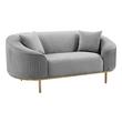 sectionals for small rooms Contemporary Design Furniture Loveseats Light Grey