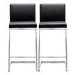 leather bar stools set of 4 Contemporary Design Furniture Stools Black