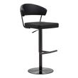 real leather swivel bar stools with backs Contemporary Design Furniture Stools Black