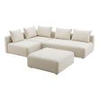 sectional with chaise and pull out bed Contemporary Design Furniture Sectionals Cream