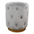 black wood accent stool Contemporary Design Furniture Ottomans Grey