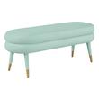 velvet tufted storage bench Contemporary Design Furniture Benches Ottomans and Benches Sea Foam Green