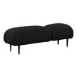 small patterned chair Contemporary Design Furniture Benches Black