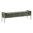 square hassock Contemporary Design Furniture Benches Green