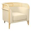 arm chair side table Contemporary Design Furniture Accent Chairs Cream