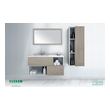 his and her vanity Cutler Kitchen and Bath Light Gray Woodgrain, White Sink