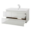 best wood for bathroom cabinets Cutler Kitchen and Bath White