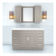60 inch single sink bathroom vanity Cutler Kitchen and Bath Grey,