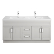 modern wood vanity bathroom Cutler Kitchen and Bath Grey,