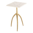 dark wood console table Dimond Home ACCENT TABLE Accent Tables GOLD AND WHITE