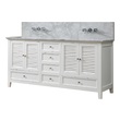 small 2 sink vanity Direct Vanity White Traditional
