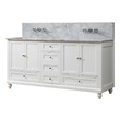 Bathroom Vanities Direct Vanity Classic Carrara White Marble nomial 3/ White 72D9-WWC-MU-WM 850006000000 70-90 white Makeup Dressing Table With Top and Sink 25 