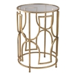 pedestal accent table ELK Home Accent Table Accent Tables Gold Transitional