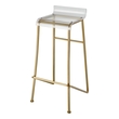 accent lounge chair ELK Home Stool Chairs Aged Gold, Clear Modern / Contemporary