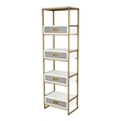 shelf tree ELK Home Bookcase / Shelf Shelves and Bookcases Aged Brass, Grey, White Transitional