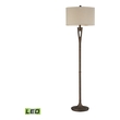 white light floor lamp ELK Home Floor Lamp Floor Lamps Burnished Bronze Transitional
