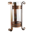crystal decorative tray ELK Lifestyle Vase / Jar / Bottle Vases-Urns-Trays-Finials Burned Copper, Clear Traditional