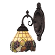 installing wall mounted light fixture ELK Lighting Sconce Wall Sconces Tiffany Bronze Traditional