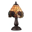 feather side lamp ELK Lighting Table Lamp Tiffany Bronze Traditional