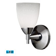 white sconce shade ELK Lighting Sconce Wall Sconces Polished Chrome Transitional