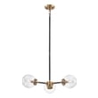 3 light glass chandelier ELK Lighting Chandelier Chandelier Antique Gold, Matte Black Modern / Contemporary