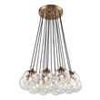 5 light chandelier ELK Lighting Chandelier Satin Black Modern / Contemporary