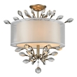 flush mount ceiling fan with bright light ELK Lighting Semi Flush Mount Flush Mount Lighting Aged Silver Traditional