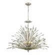 pretty chandeliers for bedrooms ELK Lighting Chandelier Aged Silver Traditional