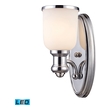 kitchen wall mount light fixtures ELK Lighting Sconce Wall Sconces Polished Chrome Transitional