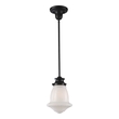 replacement glass shades for ceiling lights ELK Lighting Mini Pendant Oiled Bronze Transitional