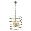 fitting a ceiling pendant ELK Lighting Pendant Aged Silver Modern / Contemporary
