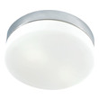 semi flush bathroom light ELK Lighting Flush Mount Metallic Grey Modern / Contemporary