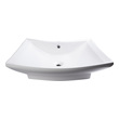 white vessel sink Eago Bathroom Sink White Modern