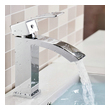 brushed nickel bathroom faucet waterfall Eviva Chrome