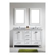 60 vanity cabinet only Eviva bathroom Vanities White Transitional/Modern 