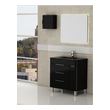 vanity unit basin only Eviva bathroom Vanities Black Modern