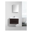 Bathroom Vanities Eviva Smile Engineered Wood Chestnut Chest-nut EVVN760-30CHNT-WM 730699416355 bathroom Vanities Under 30 Modern Dark Brown Wall Mount Vanities With Top and Sink 25 