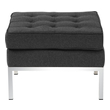 3 seater ottoman Fine Mod Imports ottoman Ottomans and Benches Gray Contemporary/Modern
