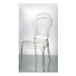 white dining table and grey chairs Fine Mod Imports dining chair Dining Room Chairs Clear Contemporary/Modern