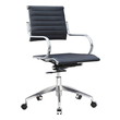 black and white office chair Fine Mod Imports office chair Office Chairs Black Contemporary/Modern