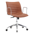 computer chair without wheels Fine Mod Imports office chair Office Chairs Light Brown Contemporary/Modern