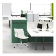 grey spinny chair Fine Mod Imports office chair Office Chairs White Contemporary/Modern
