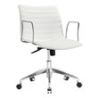 grey spinny chair Fine Mod Imports office chair Office Chairs White Contemporary/Modern