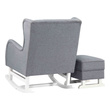 contemporary living room chairs Fine Mod Imports lounge chair Chairs Gray Contemporary/Modern