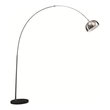 black floor lamp with white shade Fine Mod Imports floor lamp Floor Lamps Black Contemporary/Modern