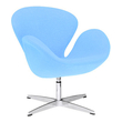 black and white lounge chair Fine Mod Imports accent Chairs Light Blue Contemporary/Modern