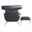 dark gray arm chair Fine Mod Imports chair Chairs Black Contemporary/Modern